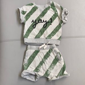 Art Class, Baby two piece outfit, cotton, 12 M